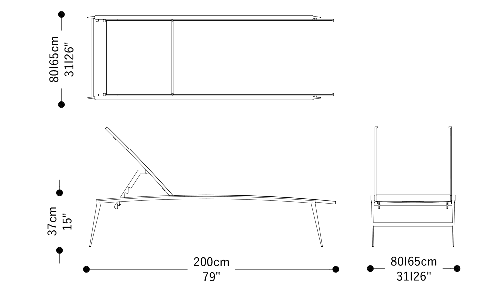 Image of the main dimensions of the product